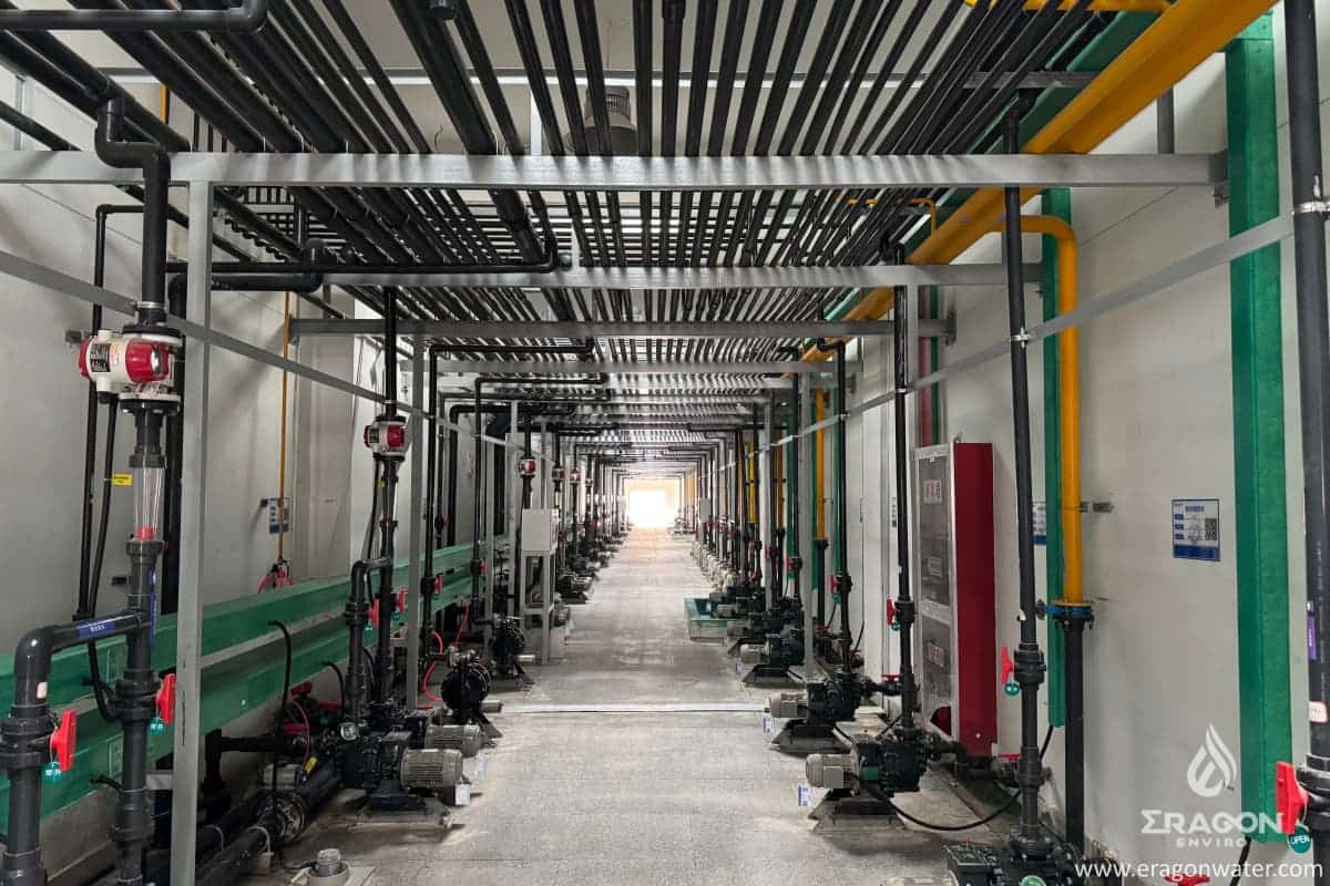 Surface Finishing Wastewater Treatment Piping And Equipment Layout